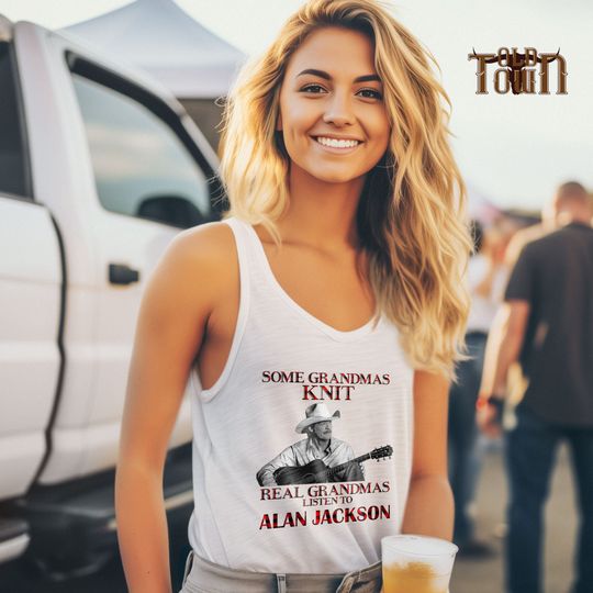 Discover Some Knit Real Grandmas Listen to Alan Tank Top