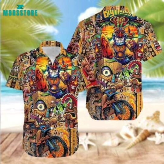 Discover All Day Every Day Happy Funny Tiki 3D HAWAII SHIRT