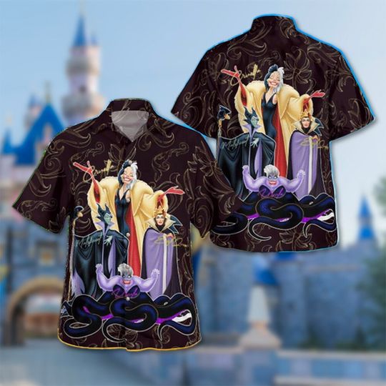 Discover Villain Hawaii Shirt, Villain Button Up Shirt Holiday