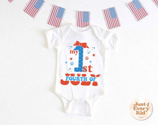 Discover 4th of July Baby Bodysuit, Patriotic Baby Bodysuit