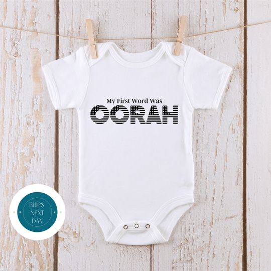 Discover My First Word was OORAH Baby Onesie