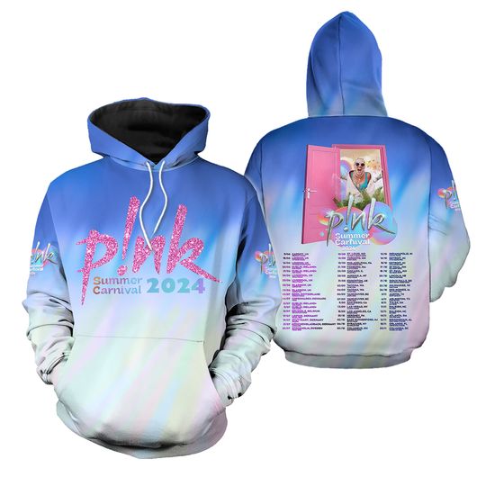 Discover Pink Singer Summer 2024 Tour 3D Hoodie