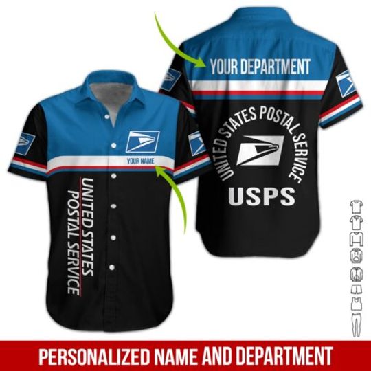Discover Personalized Name Proud Postal Worker 3D Hawaii Shirt