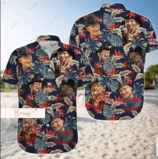 Discover Freddy Krueger Button-Up Shirt