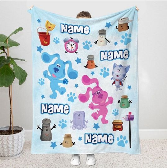 Discover Personalized Name Blues Clues Blanket, Blues Clues Birthday Blanket