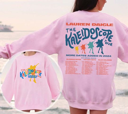 Discover Lauren Daigle Double Side Sweatshirt, The Kaleidoscope Tour 2024