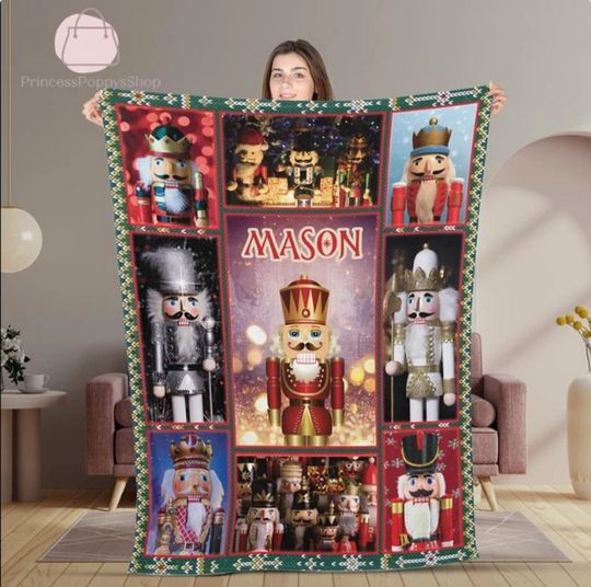 Discover Personalized Nutcracker Blanket, Nutcracker Birthday Gift