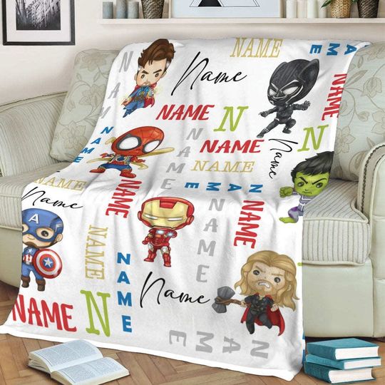 Discover Personalized Super Hero Blanket, Super Hero Blanket