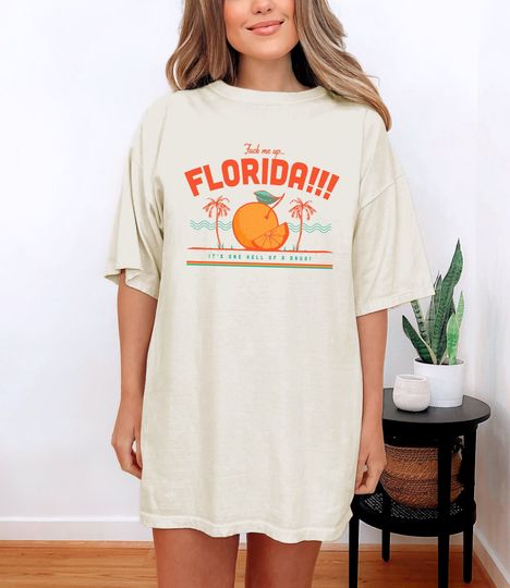 Discover Florida!!!  Tee Shirt, Colorful Aesthetic Graphic Tee, Unisex  Color T-Shirt