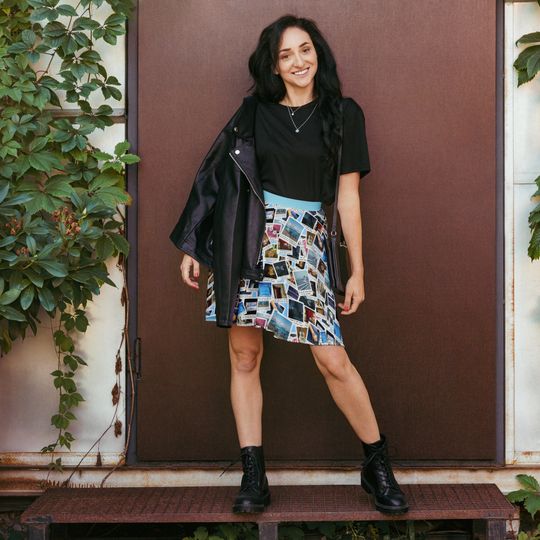 Discover Eras Polaroid Skater Skirt
