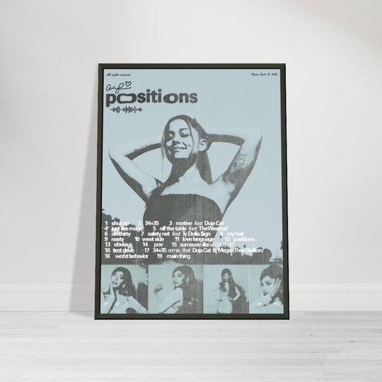 Discover Ariana Positions Premium Semi-Glossy Paper Black Metal