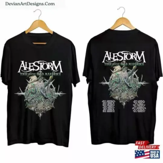 Discover Alestorm Tour Of The Dead Marauder 2024 Band T-Shirt