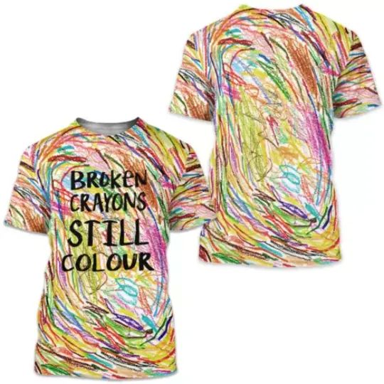 Discover broken crayons still color shir