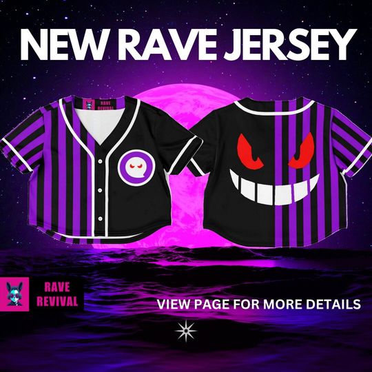 Discover Gengar Rave Festival Jersey