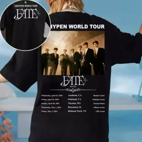 Discover Enhypen Fate Plus World Tour T-shirt, En World Tour Fate 2024 Shirt