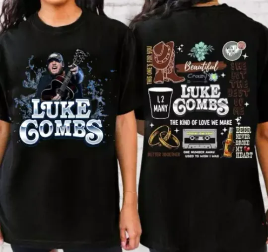 Discover Lukee Comb 2024 Tour Growing Up and Getting Old T-Shirt
