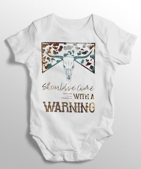 Discover Shouldv'e Came With A Warning Baby Bodysuit