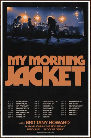 Discover MY MORNING JACKET 2021 Tour Ltd Ed RARE Poster