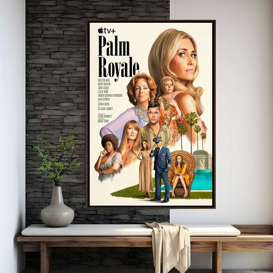 Discover Palm Royale Movie Poster, Movie Art, Wall Decor