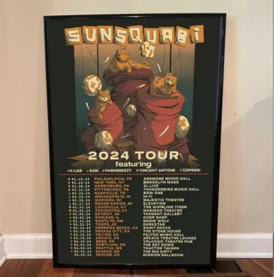 Discover Sunsquabi Tour 2024 Poster