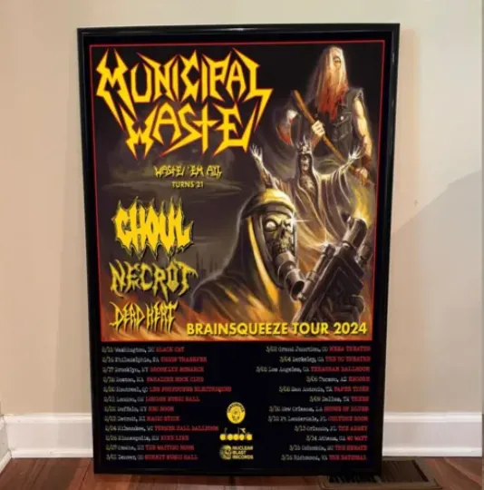 Discover Municipal Waste Tour 2024 Poster