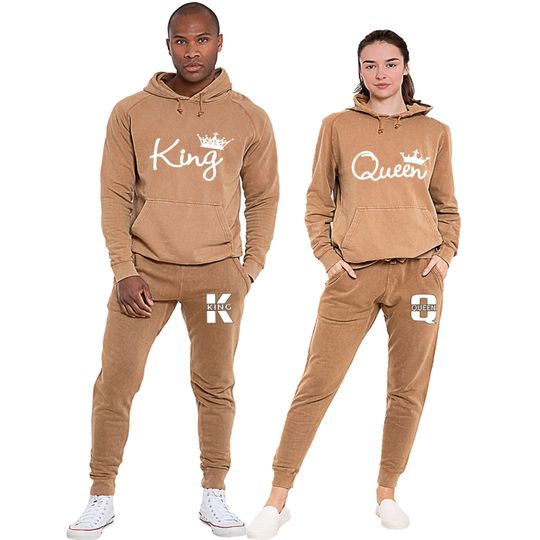 Discover King and Queen Hoodie Set
