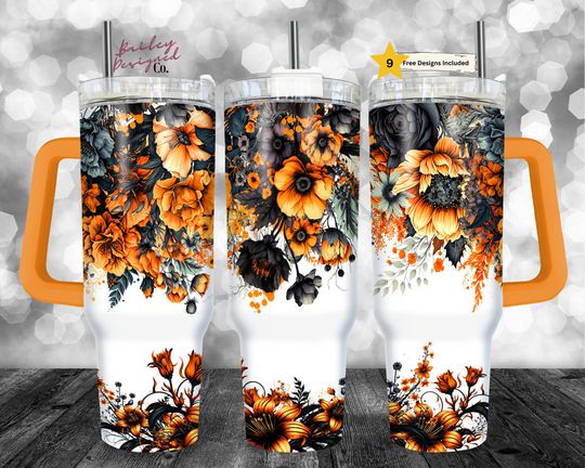 Discover 40oz Tumbler Wrap - Autumn Fall Vibes PNG Tumbler