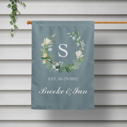 Discover Wedding Flag, Personalized Wedding House Flag