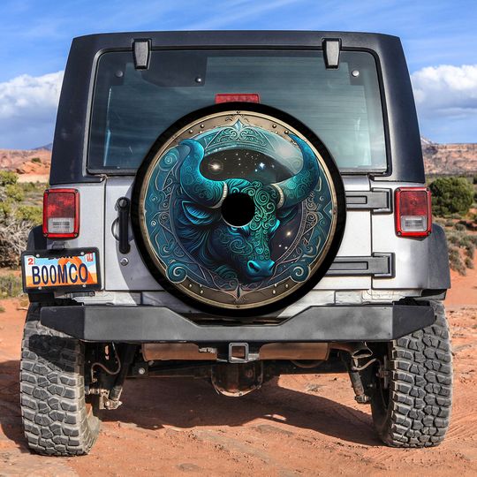 Discover Bull Tire Cover, Spare Tire Cover