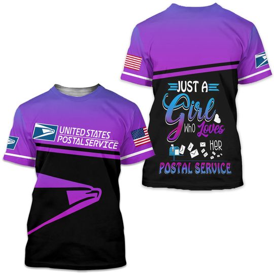 Discover Postal Service 3D All Over Printed T-shirt