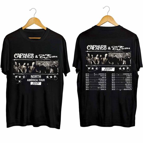 Discover Caifanes and Caf Tacvba North America Tour 2024 Double Sided Shirt
