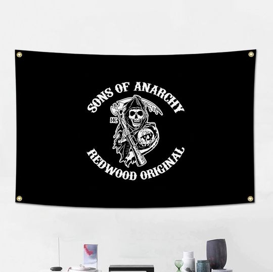 Discover Sons Of Anarchy Flag Meme Tapestry