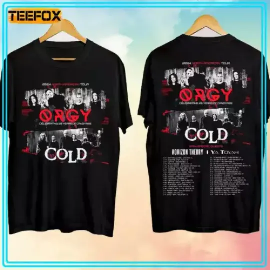 Discover Orgy and Cold Tour 2024 with Horizon Theory T-Shirt