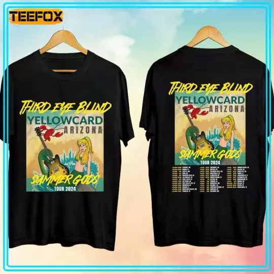 Discover Third Eye Blind Yellowcard Arizonna Summer Gods Tour 2024 T-Shirt