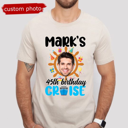 Discover Personalized 45th Birthday Cruise with Face Shirt