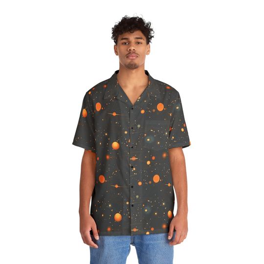 Discover Space Shirt, Galaxy button up shirt,