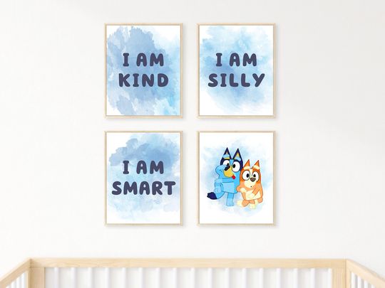 Discover Wall Art for Kids, Watercolor Affirmations Poster