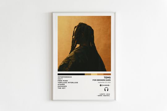 Discover Tems For Broken Ears Album Poster