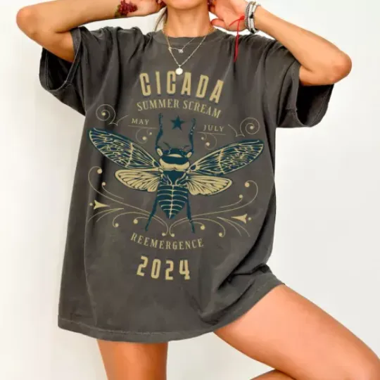 Discover Cicada Brood 2024 T-Shirt for Cicada Enthusiasts