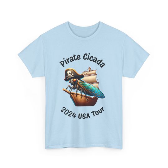 Discover Pirate Cicada 2024 USA Tour Shirt, Funny Cicada Shirt