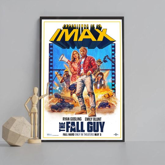 Discover Fall Guy 2024 Poster Movie Poster, Minimalist Poster