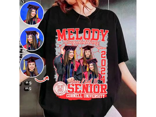 Discover Personalized Graduation Shirt, Bootleg Custom Photo Graduation Shirt