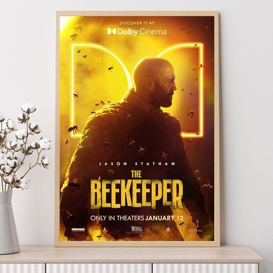 Discover The Beekeeper (2024) Movie Poster, Minimalist Poster, Wall Art