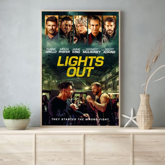 Discover Lights Out Movie 2024 Poster, Minimalist Poster, Wall Art