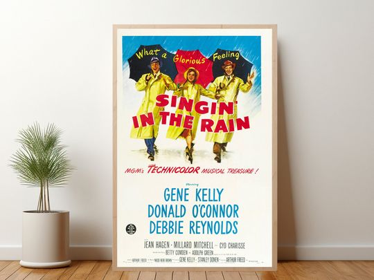 Discover Singin in the Rain Movie Poster, Minimalist Poster, Wall Art