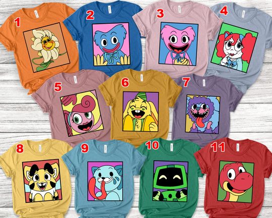Discover Poppy Playtime Shirt/Huggy Wuggy Shirt/Kissy Missy Shirt/Mommy Long Legs Tee
