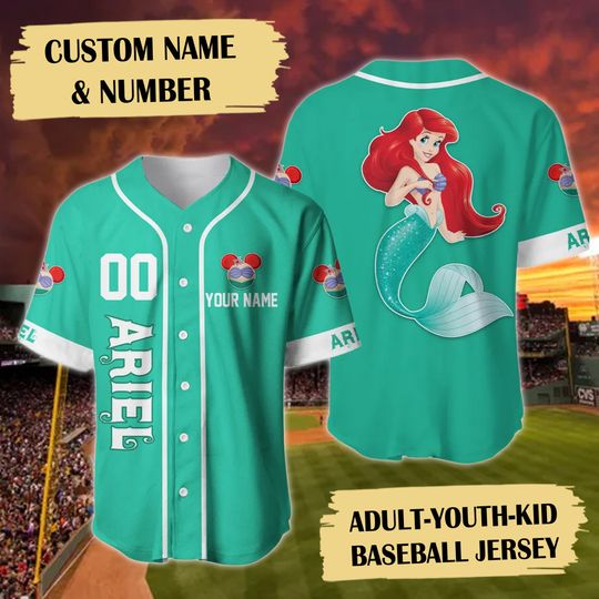 Discover Personalize Baseball Jersey Mermaid Baseball Jersey