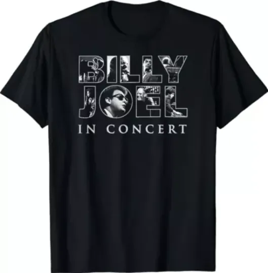 Discover Billy Joel In Concert T-Shirt, Billy Joel T-Shirt, Rock Music Shirt