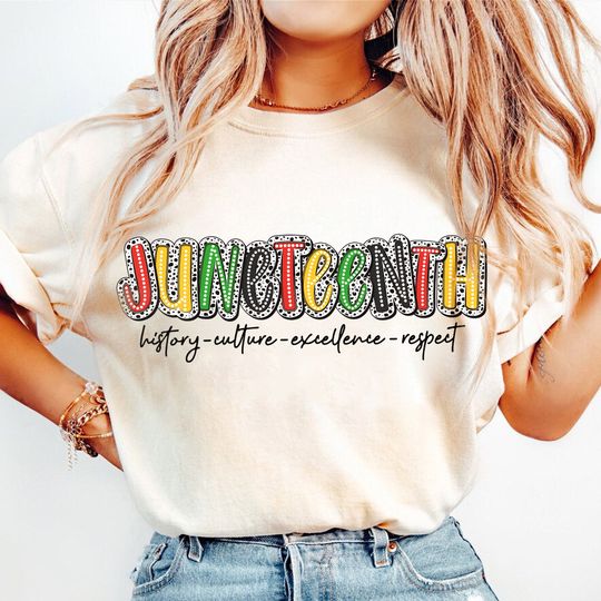 Discover Juneteenth Dalmatian Dots Black King Nutrition Facts Tee
