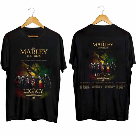 Discover The Marley Brothers 2024 Tour Shirt, The Marley Brothers Legacy Tour 2024 Shirt